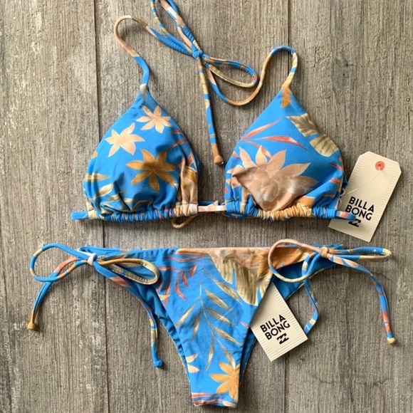 🔥🔥BILLABONG - PALM RISE SLIDE TRI ISLA BIKINI SET🔥🔥 - Picture 5 of 9